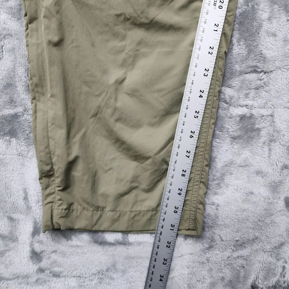 Cabela's Guidewear‎ Pants Mens XL L32 Tan UPF 40 Convertible Lightweight Hiking